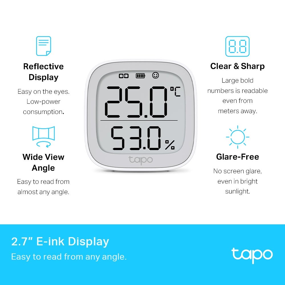 Tapo T315 - 智能溫度/濕度感應器 Smart Temperature and Humidity Monitor (有屏幕顯示)
