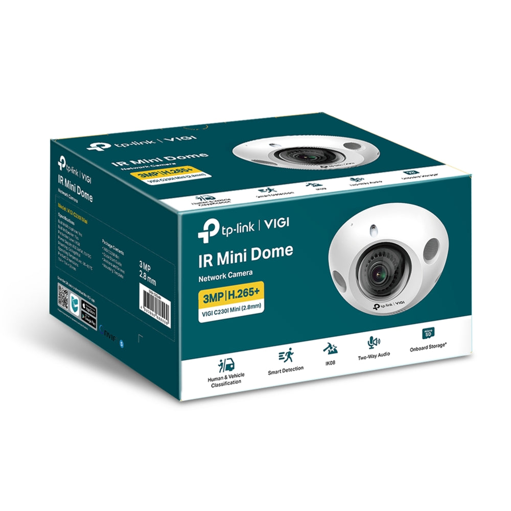 VIGI C230I Mini - 3MP 紅外線 Mini 球型網路攝影機