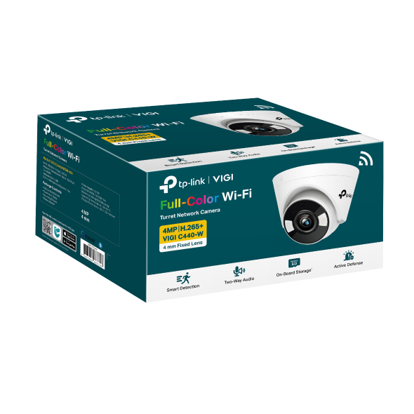 VIGI C440-W - VIGI 4MP 全彩 Wi-Fi 半球型網路攝影機