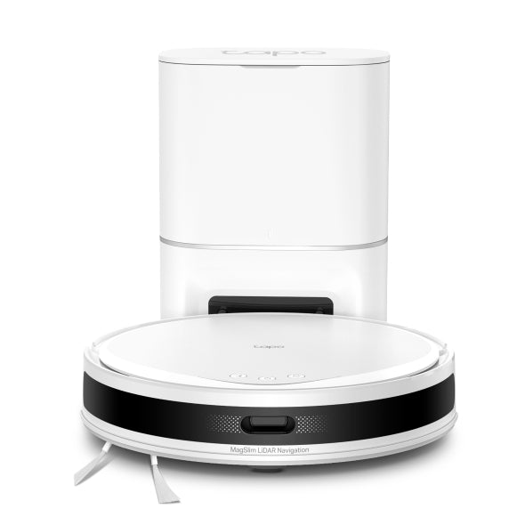 Tapo RV20 Max Plus White - 5300Pa 超強吸力掃拖機器人 + 智能集塵箱底座   (MagSlim™ LiDAR 導航) (Tapo IQ+ 智慧清潔™)