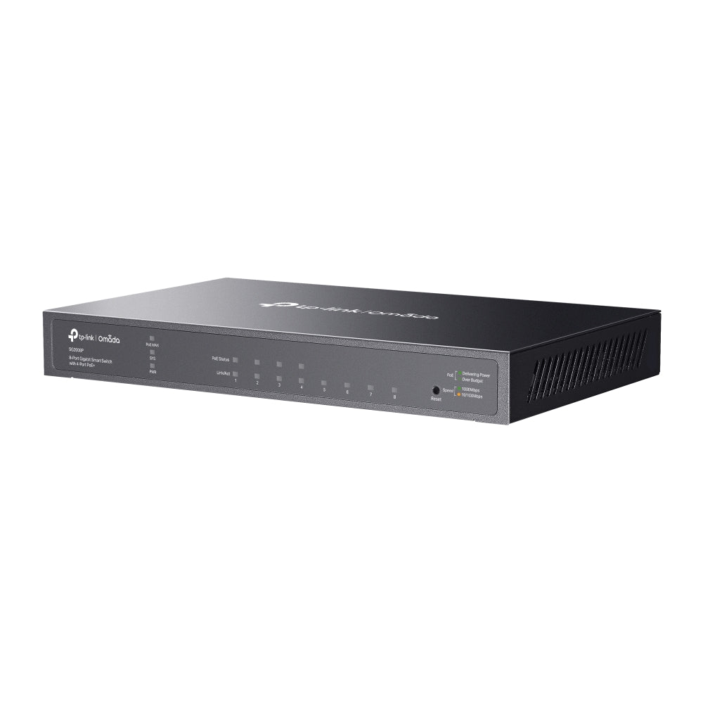SG2008P - Omada 8-Port Gigabit 智慧型交換器(附4-Port PoE+) [工廠翻修產品][Remanufactured Products]