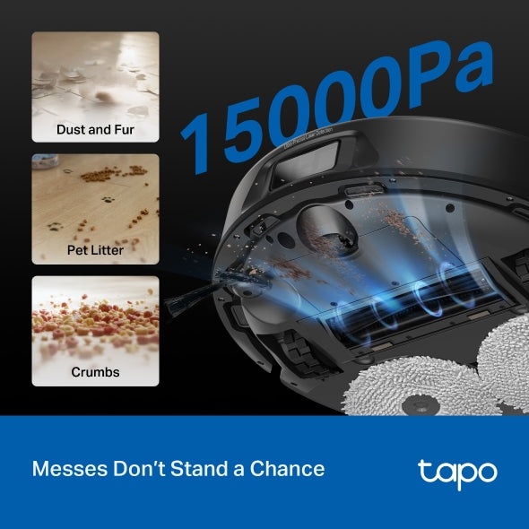 Tapo RV50 Pro Omni - 掃拖機器人 + 進階自動清潔充電底座 (用熱水清洗)  