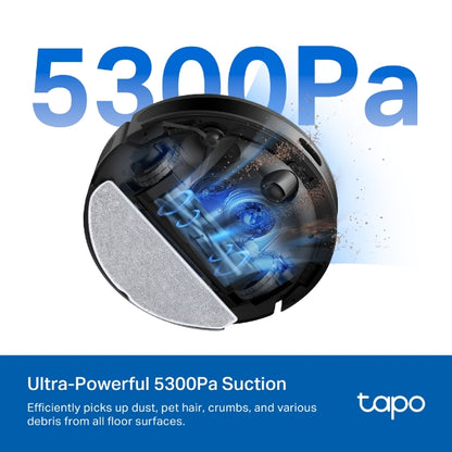 Tapo RV20 Max Plus - 5300Pa 超強吸力掃拖機器人 + 智能集塵箱底座   (MagSlim™ LiDAR 導航) (Tapo IQ+ 智慧清潔™)