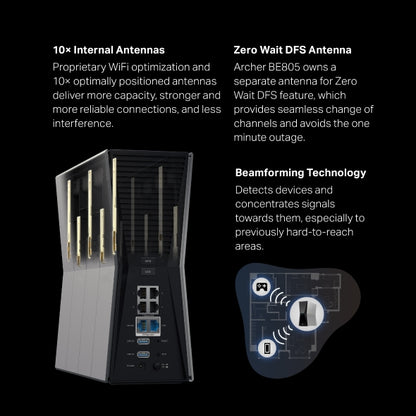 Archer BE805 - BE19000 三頻路由器 Wifi 7 Router (支援10G光纖寬頻)