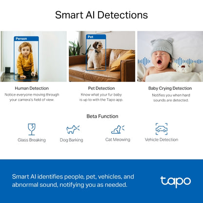 Tapo C220 - 1440P AI 旋轉式 Wi-Fi 攝影機 Pan/Tilt Security Wi-Fi Camera