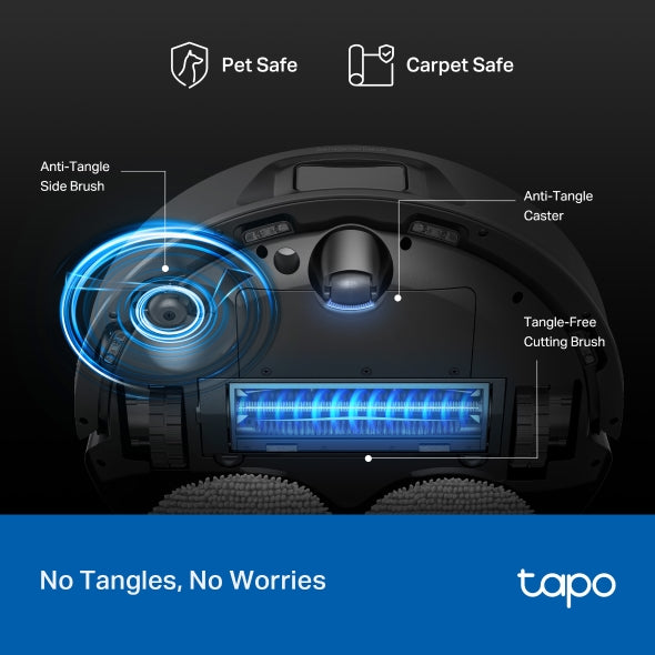 Tapo RV50 Pro Omni - 掃拖機器人 + 進階自動清潔充電底座 (用熱水清洗)  