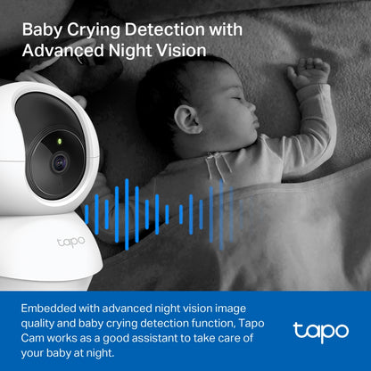 Tapo C200C - 1080P 旋轉式 Wi-Fi 攝影機 Pan/Tilt Security Wi-Fi Camera [工廠翻修產品][Remanufactured Products]
