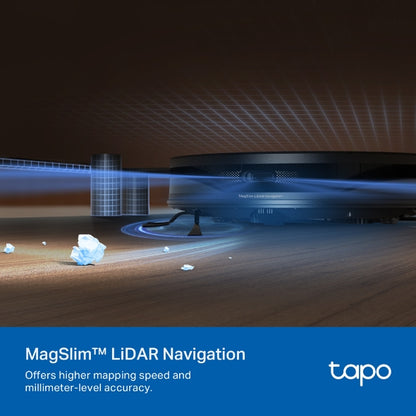 Tapo RV20 Max Plus - 5300Pa 超強吸力掃拖機器人 + 智能集塵箱底座   (MagSlim™ LiDAR 導航) (Tapo IQ+ 智慧清潔™)