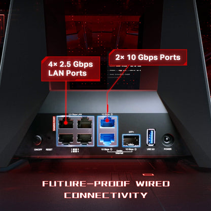 Archer GE800 - BE19000 三頻 Wi-Fi 7 電競路由器 Wifi 7 Gaming Mesh Router (支援10G光纖寬頻)