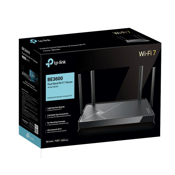 Archer BE230 - BE3600 雙頻 Wi-Fi 7 路由器 Wifi 7 Router (支援2.5G光纖寬頻)