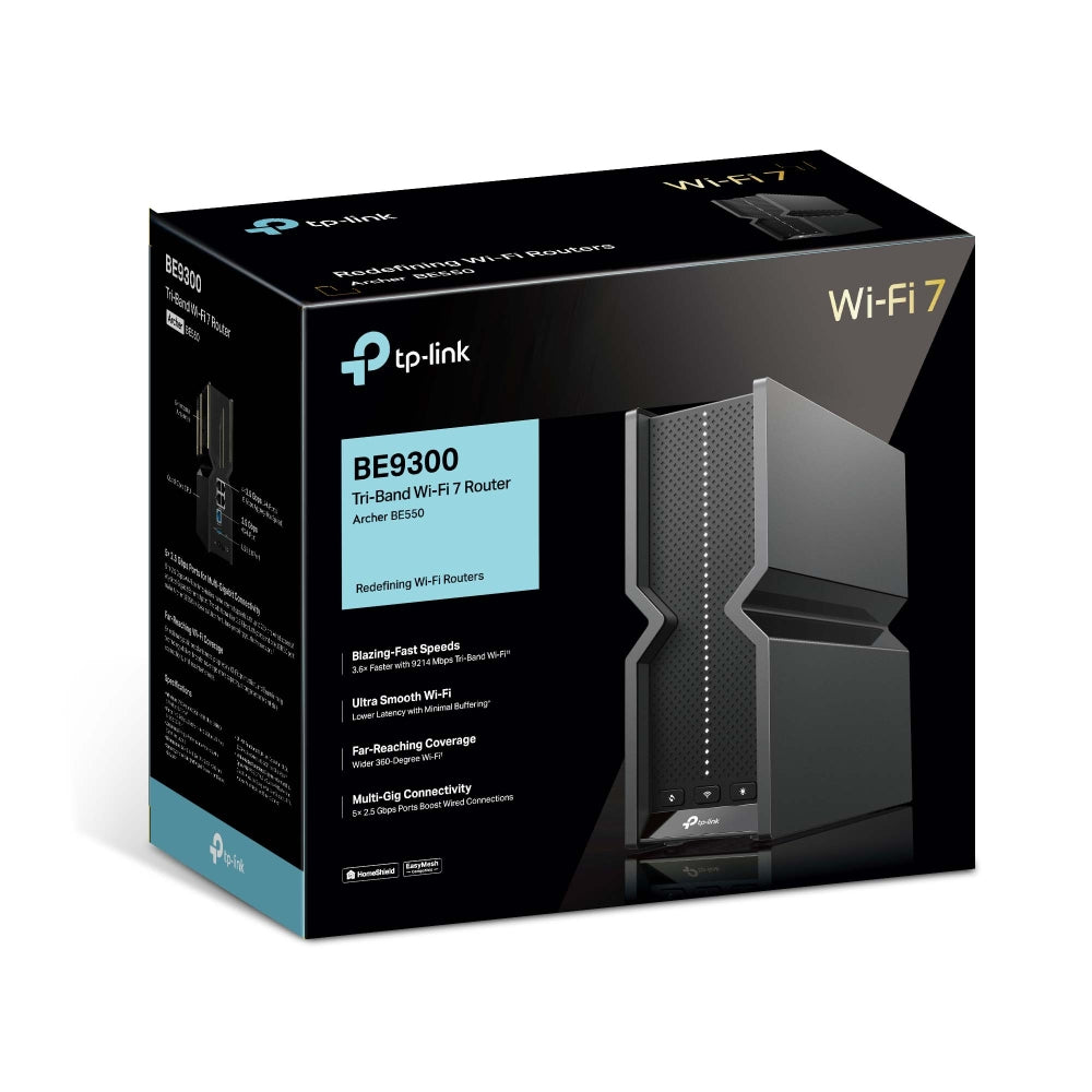 Archer BE550 BE9300 Tri-Band Wi-Fi 7 Router