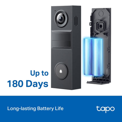 Tapo D205 - 2K 迷你智能電池視像門鈴 (IP54) Smart Wireless Security Video Doorbell (SD Card及雲端儲存)