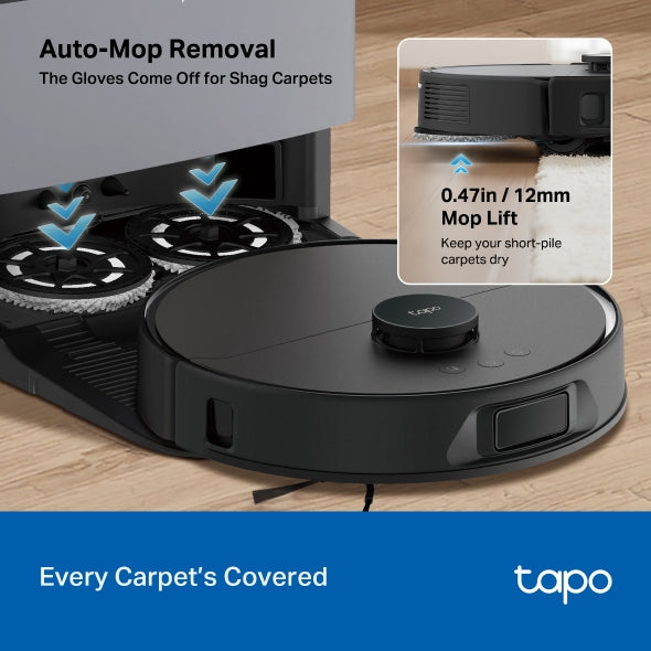 Tapo RV50 Pro Omni - 掃拖機器人 + 進階自動清潔充電底座 (用熱水清洗)  