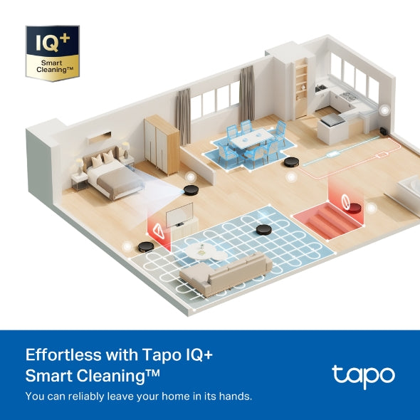 Tapo RV20 Max Plus - 5300Pa 超強吸力掃拖機器人 + 智能集塵箱底座   (MagSlim™ LiDAR 導航) (Tapo IQ+ 智慧清潔™)
