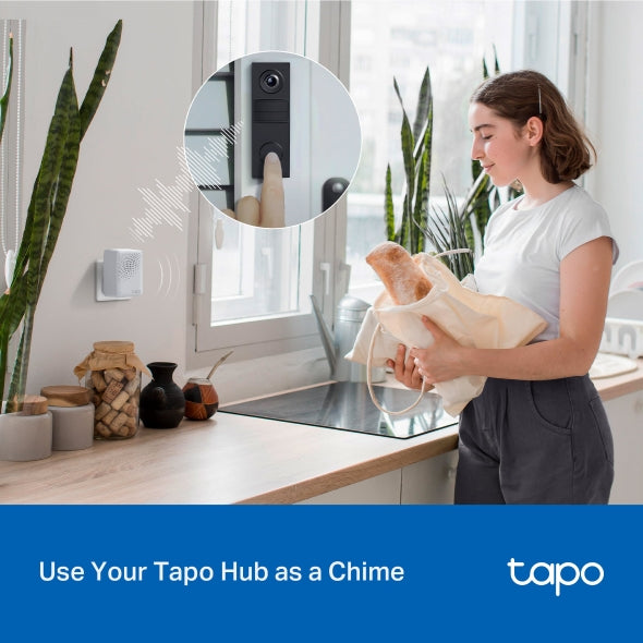 Tapo D205 - 2K 迷你智能電池視像門鈴 (IP54) Smart Wireless Security Video Doorbell (SD Card及雲端儲存)