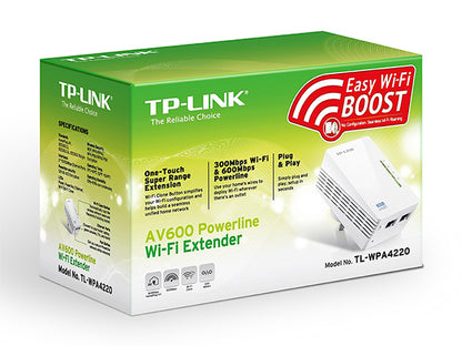 TL-WPA4220 - AV600 電力線 Wi-Fi HomePlug 拓展器 [工廠翻修產品][Remanufactured Products]