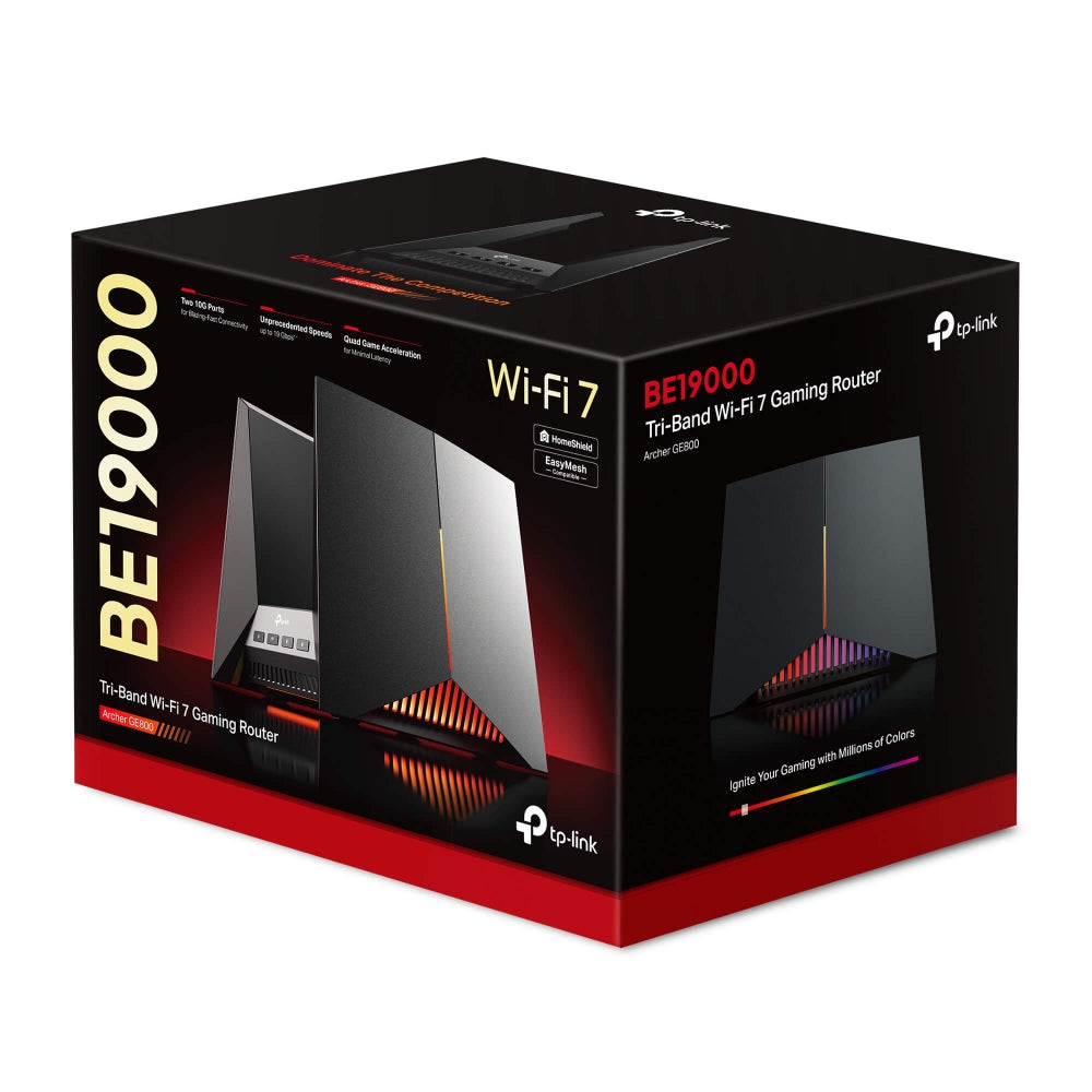 Archer GE800 - BE19000 三頻 Wi-Fi 7 電競路由器 Wifi 7 Gaming Mesh Router (支援10G光纖)