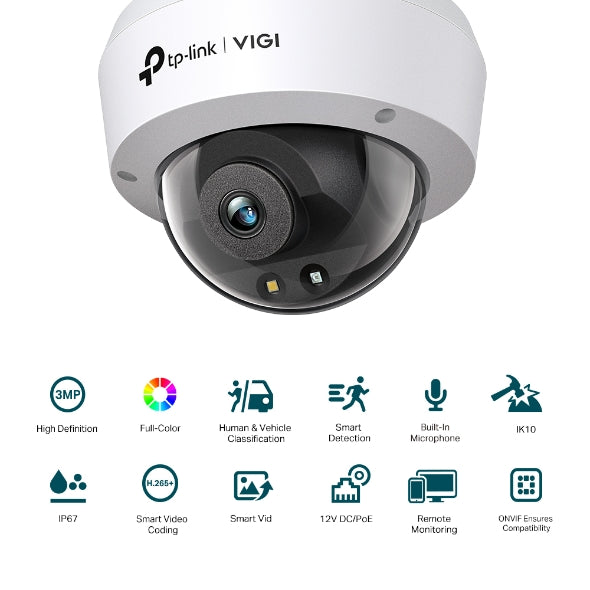 VIGI C230 - VIGI 3MP 全彩球型網路攝影機