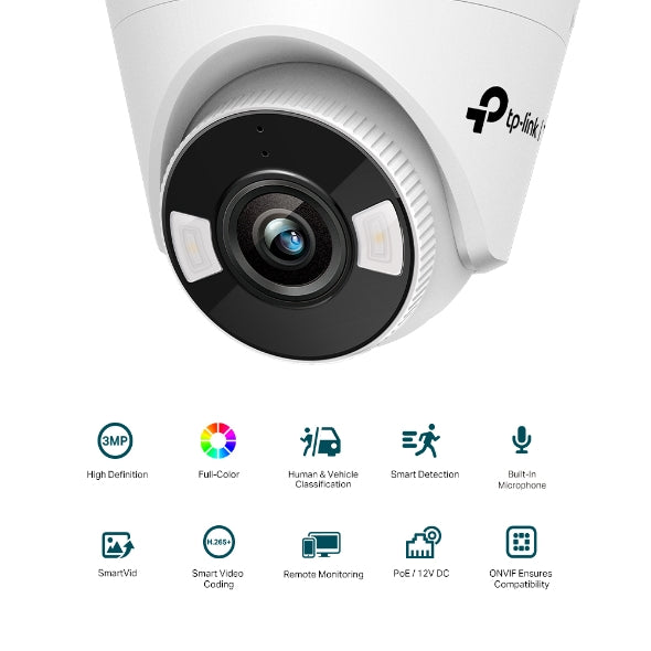 VIGI C430 - VIGI 3MP 全彩半球型網路攝影機