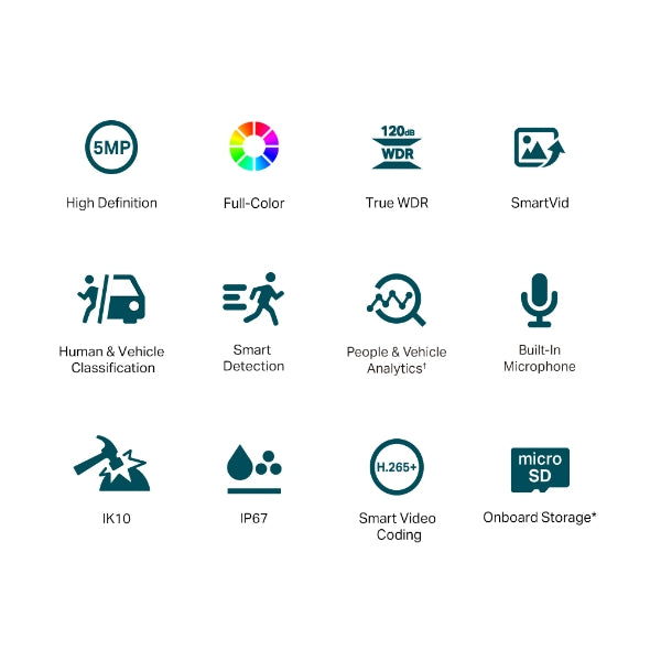 VIGI C250 - VIGI 5MP Full-Color Dome Network Camera