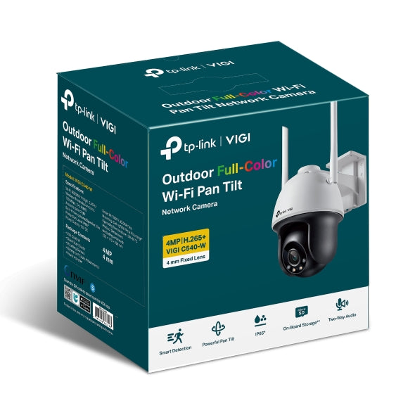 VIGI C540-W - VIGI 4MP 戶外全彩 Wi-Fi 雲台網絡攝像機