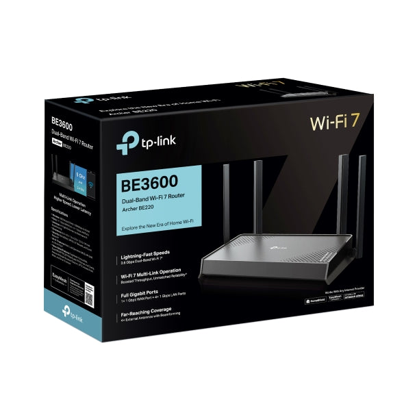 Archer BE220 - BE3600 雙頻路由器 Wifi 7 Router (WiFi-7 入門最高性價比)