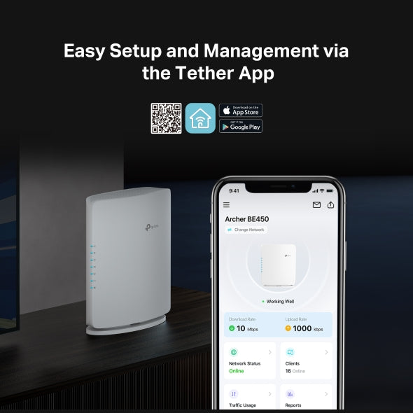 Archer BE450 - BE7200 雙頻 Wi-Fi 7 路由器 Wifi 7 Router (支援10G光纖寬頻)