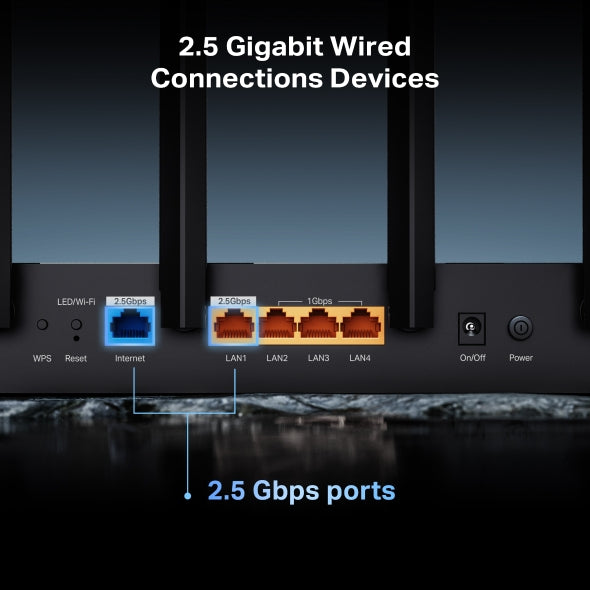 Archer BE400 - BE6500 雙頻 Wi-Fi 7 路由器 - Wifi 7 Router (支援2.5G光纖寬頻)