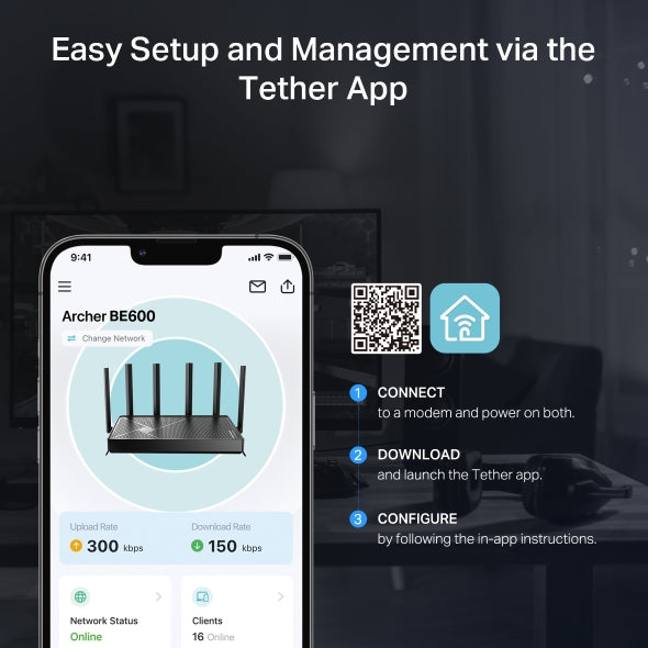 Archer BE600 - BE9700 三頻 Wi-Fi 7 路由器 Wifi 7 Router (支援10G光纖寬頻)