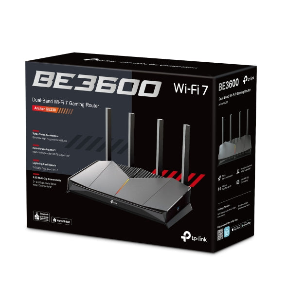 Archer GE230 - BE3600 雙頻 Wi-Fi 7 電競路由器 Wifi 7 Gaming Mesh Router (支援2.5G光纖寬頻)