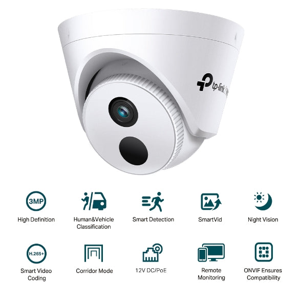 VIGI C430I - VIGI 3MP 紅外線半球型網路攝影機
