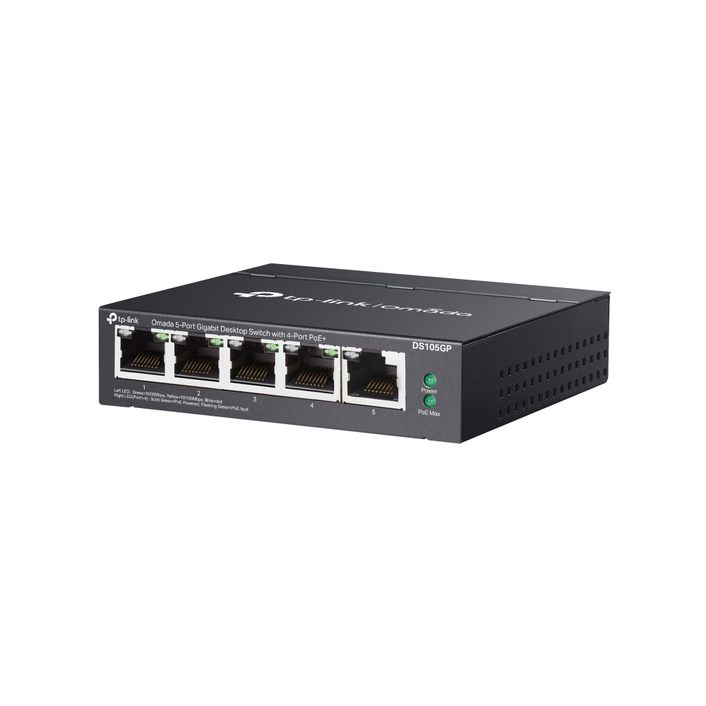 DS105GP - Omada 5-Port Gigabit Unmanaged Desktop Switch with 4-Port PoE+