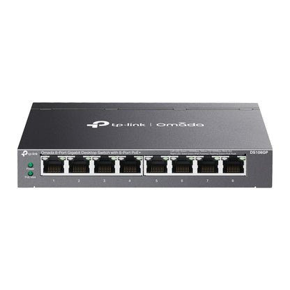 DS108GP - Omada 8-Port Gigabit Unmanaged Desktop Switch with 8-Port PoE+