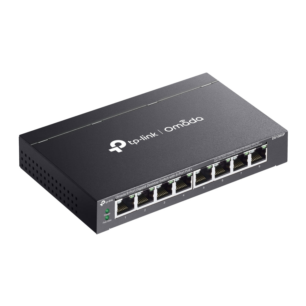 DS108GP - Omada 8-Port Gigabit Unmanaged Desktop Switch with 8-Port PoE+