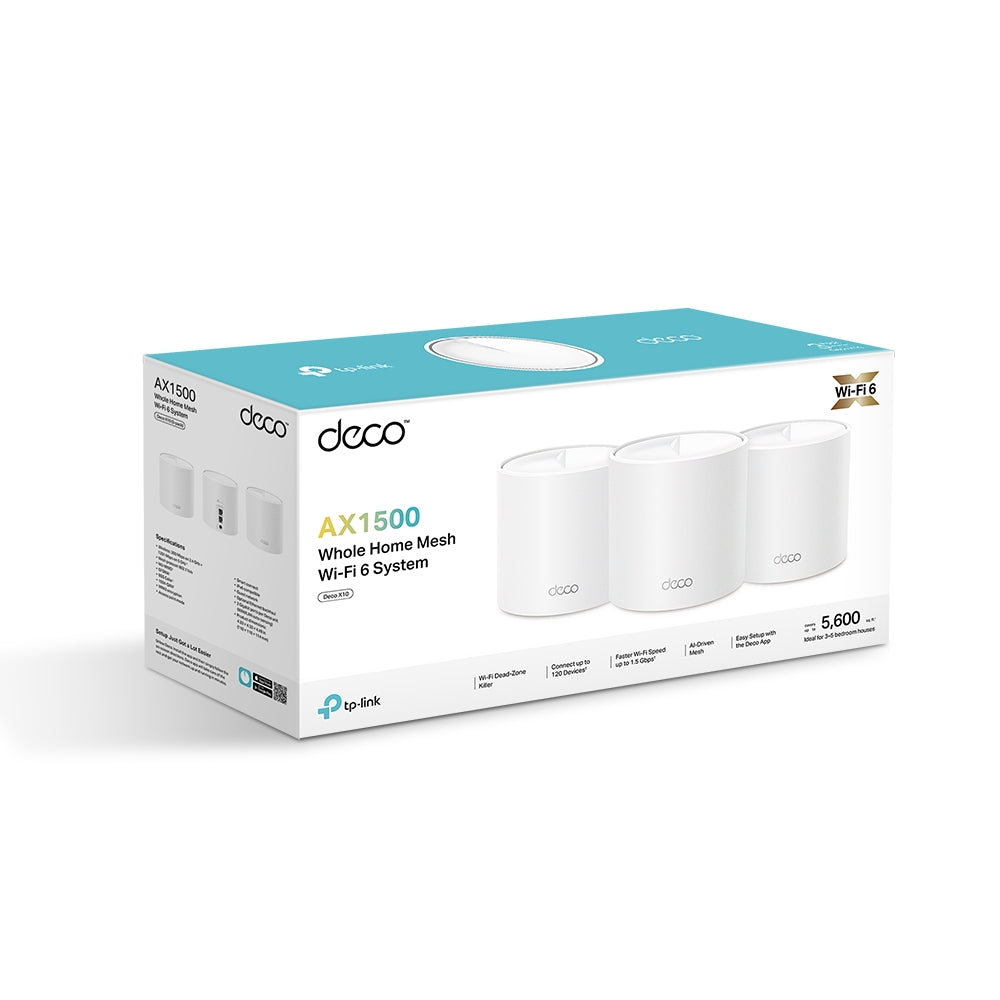 Deco X10 - AX1500 雙頻 Mesh 路由器 Wifi 6 Mesh Router