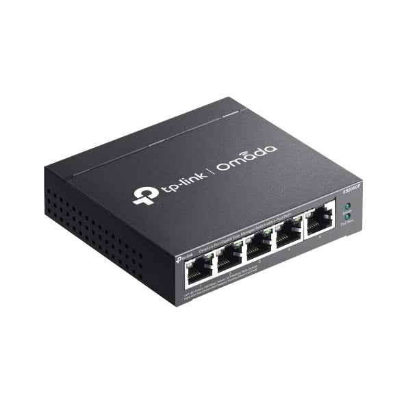 Omada - ES205GP 5-Port Gigabit Easy Managed Switch with 4-Port PoE+