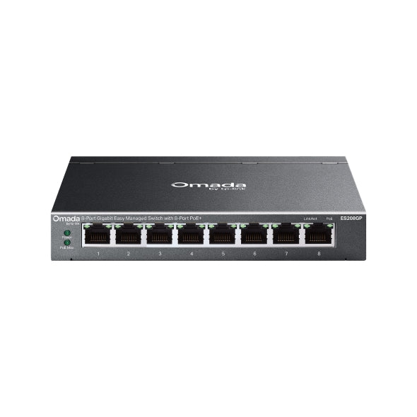 Omada - ES208GP 8-Port Gigabit Easy Managed Switch with 8-Port PoE+