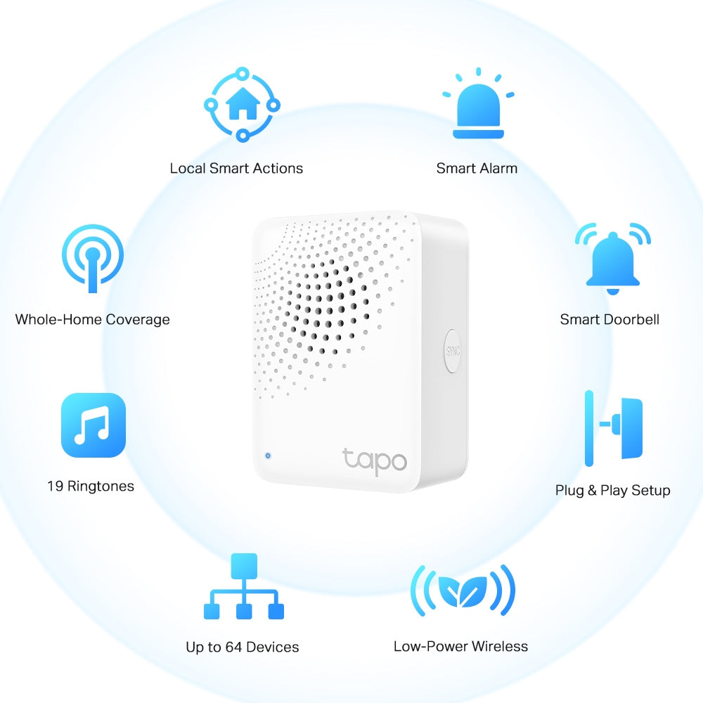 Tapo H100 - Smart Hub (智能設備中心盒子) (內置喇叭)(Sub-1G)