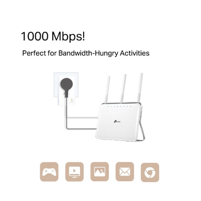 TL-PA7017P KIT - AV1000 Gigabit 電力線 HomePlug 拓展器套裝 [工廠翻修產品][Remanufactured Products]