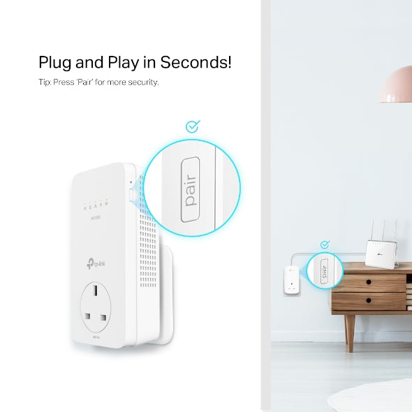 TL-WPA8631P KIT - AV1300 Gigabit 電力線 HomePlug AC Wi-Fi 拓展器套裝