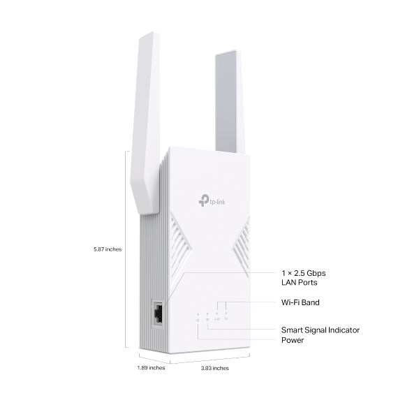 RE235BE - BE3600 雙頻 Wi-Fi 7 訊號延伸器 (支援2.5G光纖寬頻) (多重連接模式 (MLO)