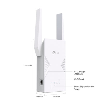 RE235BE - BE3600 雙頻 Wi-Fi 7 訊號延伸器 (支援2.5G光纖寬頻) (多重連接模式 (MLO)
