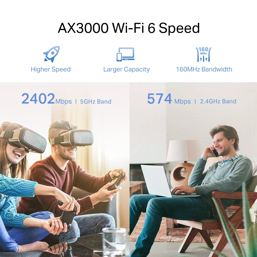 RE700X - AX3000 Mesh 雙頻 Wi-Fi 6 訊號延伸器 [工廠翻修產品][Remanufactured Products]