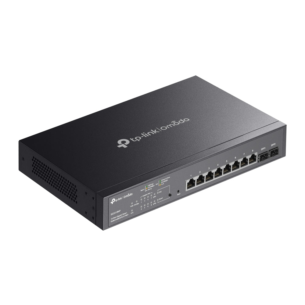 SG2210MP - Omada 10-Port Gigabit 智慧型交換器(附8-Port PoE+)