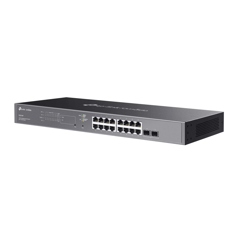 Omada - SG2218P 18-Port Gigabit 智慧型交換器(含16-Port PoE+)