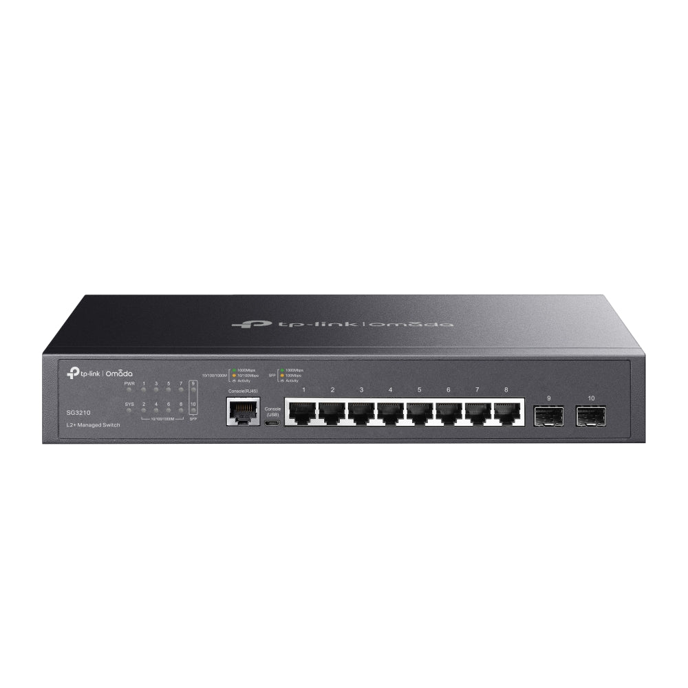 SG3210 - Omada 8-Port Gigabit L2+ 交換型管理器 (備有2個 SFP Slots) [工廠翻修產品][Remanufactured Products]