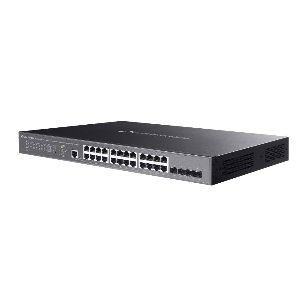 Omada - SG3428XMPP 24-Port Gigabit and 4-Port 10GE SFP+ L2+ 管理型交換器 (備有16-Port PoE+ & 8-Port PoE++)