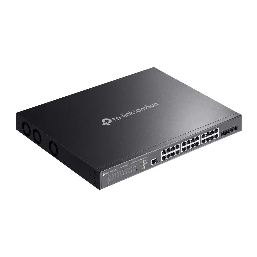 Omada - SG3428XPP-M2 24 埠 2.5GBASE-T 和 4 埠 10GE SFP+ L2+ 管理型交換器 (含 16 埠 PoE+ 和 8 埠 PoE++)