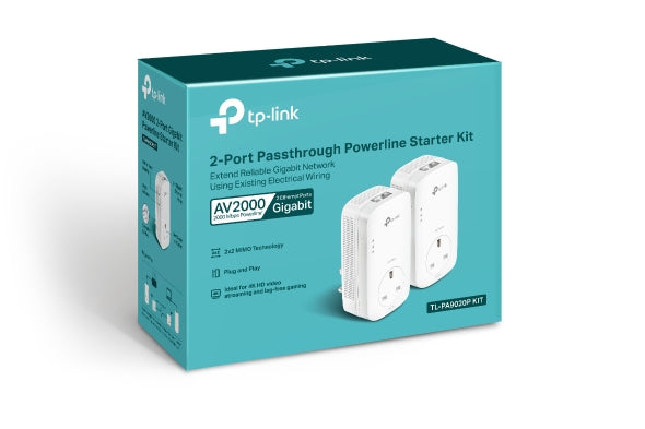 TL-PA9020P KIT - AV2000 Gigabit 電力線 HomePlug 拓展器套裝 [工廠翻修產品][Remanufactured Products]
