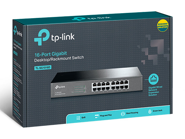 TL-SG1016D - 16 埠 Gigabit 交換器 [工廠翻修產品][Remanufactured Products]